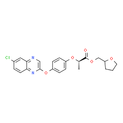 ChemSpider 2D Image | Quizalofop-P-tefuryl | C22H21ClN2O5