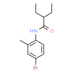 ChemSpider 2D Image | N-(4-Bromo-2-methylphenyl)-2-ethylbutanamide | C13H18BrNO