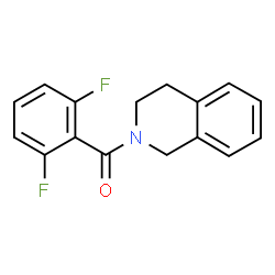 ChemSpider 2D Image | (2,6-Difluorophenyl)(3,4-dihydro-2(1H)-isoquinolinyl)methanone | C16H13F2NO