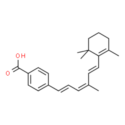 ChemSpider 2D Image | 4-[(1E,3Z,5E)-4-Methyl-6-(2,6,6-trimethyl-1-cyclohexen-1-yl)-1,3,5-hexatrien-1-yl]benzoic acid | C23H28O2