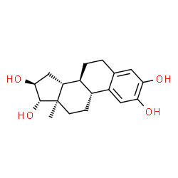 ChemSpider 2D Image | (8alpha,9beta,13alpha,14beta,16beta,17alpha)-Estra-1(10),2,4-triene-2,3,16,17-tetrol | C18H24O4