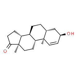 ChemSpider 2D Image | (3beta,5beta,8alpha,9beta,10alpha,13alpha,14beta)-3-Hydroxyandrost-1-en-17-one | C19H28O2