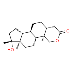 ChemSpider 2D Image | (4aR,4bR,6aR,7R,9aR,9bS,11aR)-7-Hydroxy-4a,6a,7-trimethyltetradecahydroindeno[4,5-h]isochromen-2(1H)-one | C19H30O3