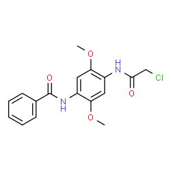 ChemSpider 2D Image | N-[4-(2-chloroacetamido)-2,5-dimethoxyphenyl]benzamide | C17H17ClN2O4