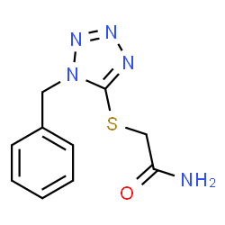 ChemSpider 2D Image | 2-[(1-Benzyl-1H-tetrazol-5-yl)sulfanyl]acetamide | C10H11N5OS