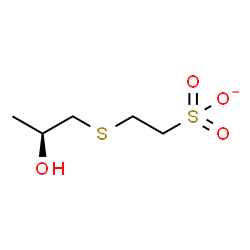 ChemSpider 2D Image | 2-{[(2S)-2-Hydroxypropyl]sulfanyl}ethanesulfonate | C5H11O4S2