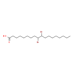 ChemSpider 2D Image | 9,10-dibromostearic acid | C18H34Br2O2