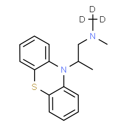 ChemSpider 2D Image | N-Methyl-N-(~2~H_3_)methyl-2-(10H-phenothiazin-10-yl)-1-propanamine | C17H17D3N2S