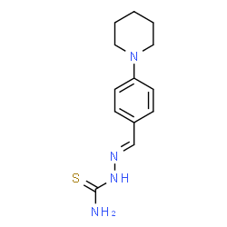 ChemSpider 2D Image | (E)-{[4-(PIPERIDIN-1-YL)PHENYL]METHYLIDENE}AMINOTHIOUREA | C13H18N4S