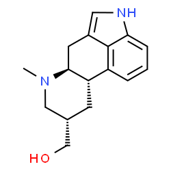 ChemSpider 2D Image | [(5alpha,8alpha,10beta)-6-Methylergolin-8-yl]methanol | C16H20N2O