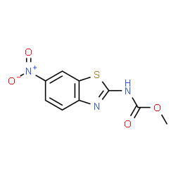 ChemSpider 2D Image | Methyl (6-nitro-1,3-benzothiazol-2-yl)carbamate | C9H7N3O4S