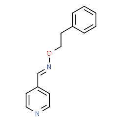 ChemSpider 2D Image | (E)-N-(2-Phenylethoxy)-1-(4-pyridinyl)methanimine | C14H14N2O