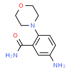 ChemSpider 2D Image | 5-amino-2-morpholinobenzamide | C11H15N3O2