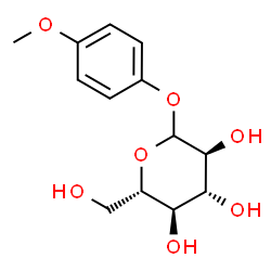 ChemSpider 2D Image | 4-Methoxyphenyl L-glucopyranoside | C13H18O7