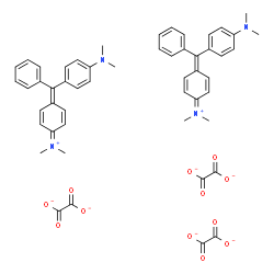 ChemSpider 2D Image | [4-[[4-(dimethylamino)phenyl]-phenyl-methylene]cyclohexa-2,5-dien-1-ylidene]-dimethyl-ammonium;oxalate | C52H50N4O12