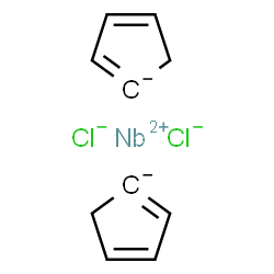ChemSpider 2D Image | cyclopenta-1,3-diene;niobium(2+);dichloride | C10H10Cl2Nb