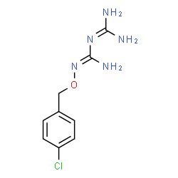 ChemSpider 2D Image | 2-[(4-Chlorobenzyl)oxy]-1-(diaminomethylene)guanidine | C9H12ClN5O