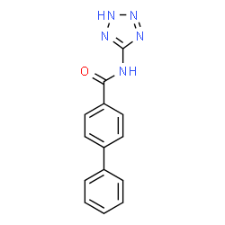 ChemSpider 2D Image | N-(2H-Tetrazol-5-yl)-4-biphenylcarboxamide | C14H11N5O