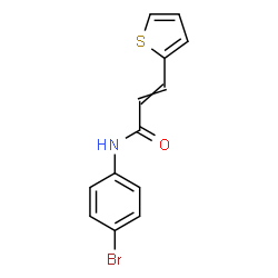 ChemSpider 2D Image | N-(4-Bromophenyl)-3-(2-thienyl)acrylamide | C13H10BrNOS