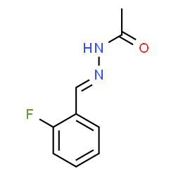 ChemSpider 2D Image | N'-[(E)-(2-Fluorophenyl)methylene]acetohydrazide | C9H9FN2O