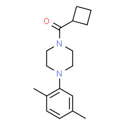 ChemSpider 2D Image | Cyclobutyl[4-(2,5-dimethylphenyl)-1-piperazinyl]methanone | C17H24N2O