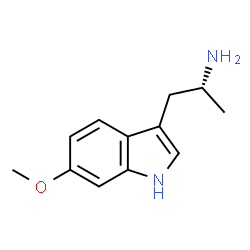 ChemSpider 2D Image | (2R)-1-(6-Methoxy-1H-indol-3-yl)-2-propanamine | C12H16N2O
