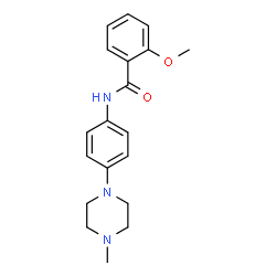 ChemSpider 2D Image | 2-Methoxy-N-[4-(4-methyl-1-piperazinyl)phenyl]benzamide | C19H23N3O2