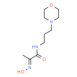 ChemSpider 2D Image | (2E)-2-(Hydroxyimino)-N-[3-(4-morpholinyl)propyl]propanamide | C10H19N3O3