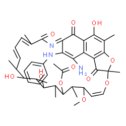ChemSpider 2D Image | 27-Amino-26-anilino-2,15,17-trihydroxy-11-methoxy-3,7,12,14,16,18,22-heptamethyl-6,23,29-trioxo-8,30-dioxa-24-azatetracyclo[23.3.1.1~4,7~.0~5,28~]triaconta-1(28),2,4,9,19,21,24,26-octaen-13-yl acetate | C43H51N3O11