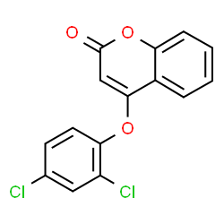 ChemSpider 2D Image | 4-(2,4-Dichlorophenoxy)-2H-chromen-2-one | C15H8Cl2O3