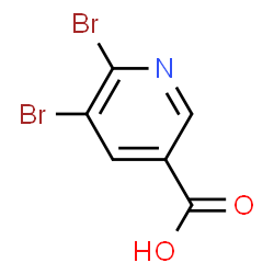 ChemSpider 2D Image | 5,6-Dibromonicotinicacid | C6H3Br2NO2