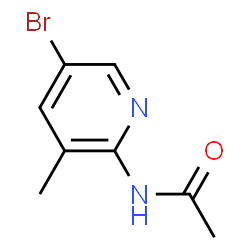 ChemSpider 2D Image | 2-Acetylamino-5-bromo-3-methylpyridine | C8H9BrN2O