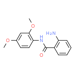ChemSpider 2D Image | 2-Amino-N-(2,4-dimethoxyphenyl)benzamide | C15H16N2O3