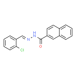 ChemSpider 2D Image | N'-[(E)-(2-Chlorophenyl)methylene]-2-naphthohydrazide | C18H13ClN2O