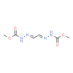 ChemSpider 2D Image | Dimethyl (2E,2'E)-2,2'-[(1E,2E)-1,2-ethanediylidene]dihydrazinecarboxylate | C6H10N4O4