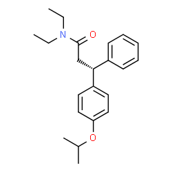 ChemSpider 2D Image | (3R)-N,N-Diethyl-3-(4-isopropoxyphenyl)-3-phenylpropanamide | C22H29NO2