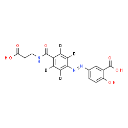 ChemSpider 2D Image | BALSALAZIDE-D4 | C17H11D4N3O6