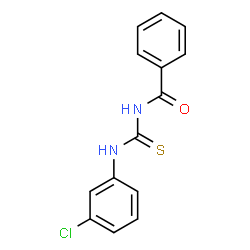 ChemSpider 2D Image | N-[(3-Chlorophenyl)carbamothioyl]benzamide | C14H11ClN2OS