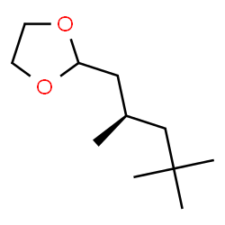 ChemSpider 2D Image | 2-[(2R)-2,4,4-Trimethylpentyl]-1,3-dioxolane | C11H22O2