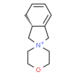 ChemSpider 2D Image | (3aR)-spiro[1,3,3a,4-tetrahydroisoindol-2-ium-2,4'-1,4-oxazinan-4-ium] | C12H18NO