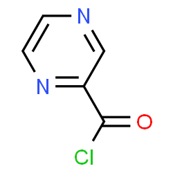 ChemSpider 2D Image | 2-Pyrazinecarbonyl chloride | C5H3ClN2O