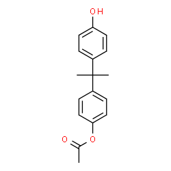ChemSpider 2D Image | 4-[2-(4-Hydroxyphenyl)-2-propanyl]phenyl acetate | C17H18O3