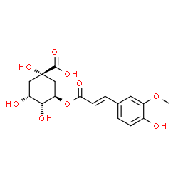 ChemSpider 2D Image | 3-O-feruloyl-D-quinic acid | C17H20O9
