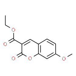 ChemSpider 2D Image | Ethyl 7-methoxy-2-oxo-2H-chromene-3-carboxylate | C13H12O5