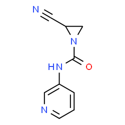 ChemSpider 2D Image | 2-Cyano-N-(3-pyridinyl)-1-aziridinecarboxamide | C9H8N4O