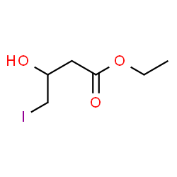 ChemSpider 2D Image | Ethyl 3-hydroxy-4-iodobutanoate | C6H11IO3