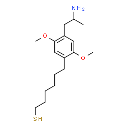 ChemSpider 2D Image | 6-[4-(2-Aminopropyl)-2,5-dimethoxyphenyl]-1-hexanethiol | C17H29NO2S