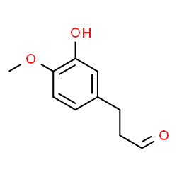 ChemSpider 2D Image | 3-(3-Hydroxy-4-methoxyphenyl)propanal | C10H12O3
