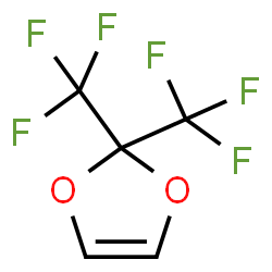 ChemSpider 2D Image | 2,2-Bis(trifluoromethyl)-1,3-dioxole | C5H2F6O2