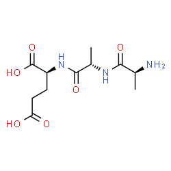 ChemSpider 2D Image | L-Alanyl-L-alanyl-L-glutamic acid | C11H19N3O6
